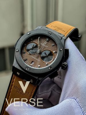 Hublot classic fusion black case biscuit belt biscuit dial v2_img_0