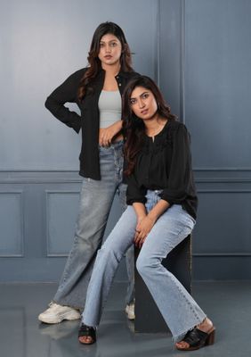Casual Black Button-Down Shirt_img_3