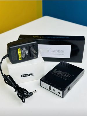 COMBO! 2024 NEW Model! WGP mini UPS 5/12/12V (10400mAh) + GearUP 12V/3A Adapter_img_1