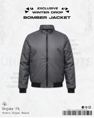 JK02 Premium Bomber Jacket (Gray)_img_0