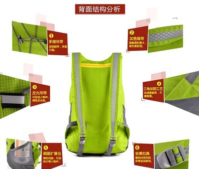 Ultralight Foldable Waterproof Backpack With 18L Capacity - Ideal For Outdoor Adventures And Travel_img_13