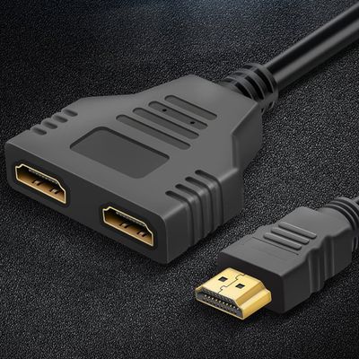 HDMI Splitter - Single HDMI to Double HDMI Converter Cable HDMI Male to 2 HDMI Female 1 in 2 out Splitter_img_3