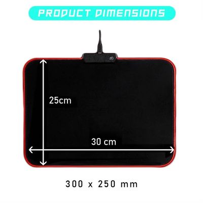 RGB Gaming Mouse pad - 12 x 10 inch_img_4