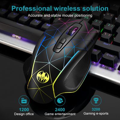 Rechargeable 2.4G RGB Light USB Wireless Gaming Mouse Model- M30_img_1