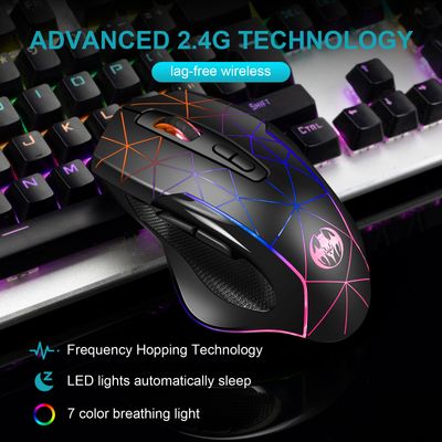 Rechargeable 2.4G RGB Light USB Wireless Gaming Mouse Model- M30_img_2
