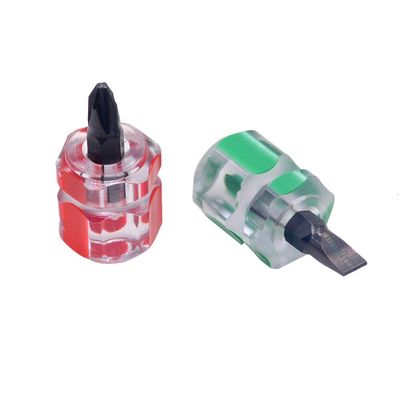 2 PCS Cute Mini Phillips Screwdriver Set - Portable Small Radish Head Screwdriver Precision Clear Handle Repair Hand Tools_img_4