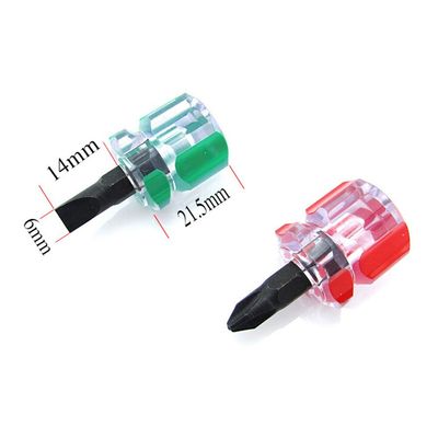 2 PCS Cute Mini Phillips Screwdriver Set - Portable Small Radish Head Screwdriver Precision Clear Handle Repair Hand Tools_img_7