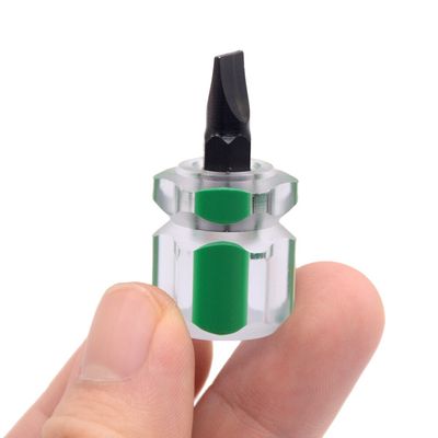 2 PCS Cute Mini Phillips Screwdriver Set - Portable Small Radish Head Screwdriver Precision Clear Handle Repair Hand Tools_img_8