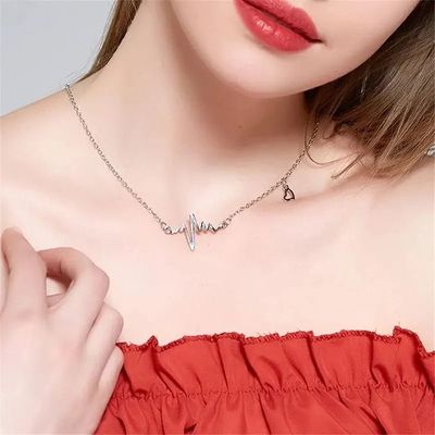 Heartbeat silver chain 🥰_img_3