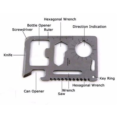 Multifunctional Card Tool Card For Outdoors Survival - Be Prepared For Any Situation With Multifunctional Card Tool For Survival_img_4