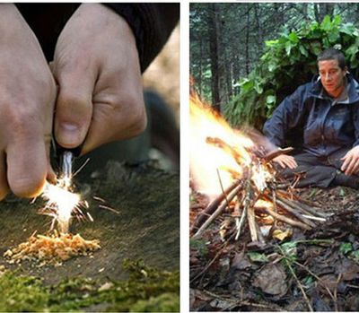 Start a Fire Anywhere with a Magnesium Flint Fire Starter - Big Size - Easy To use and Clean, A Unique Choice For Outdoor Survival_img_1