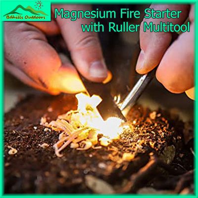 Start a Fire Anywhere with a Magnesium Flint Fire Starter - Big Size - Easy To use and Clean, A Unique Choice For Outdoor Survival_img_13