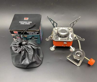 K202-B Card Type Portable and Foldable Camping Stove with Free Gas Can_img_5