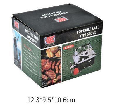K202-B Card Type Portable and Foldable Camping Stove with Free Gas Can_img_6