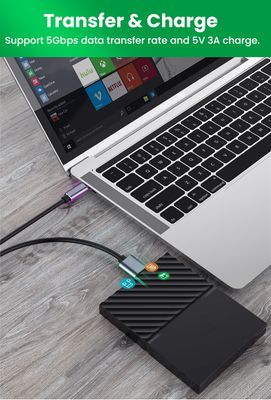 Micro B to Type C Cable -Portable Hard Disk HDD to Type C Cable - Type-C to USB 3.0 Micro B connector 5Gbps cable_img_15