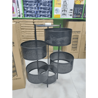 5 Layer Round Shape Kitchen Rack_img_4