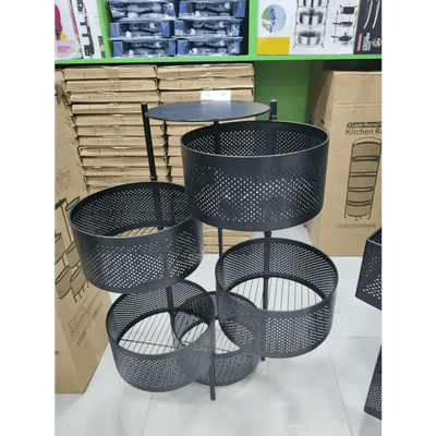 5 Layer Round Shape Kitchen Rack_img_6