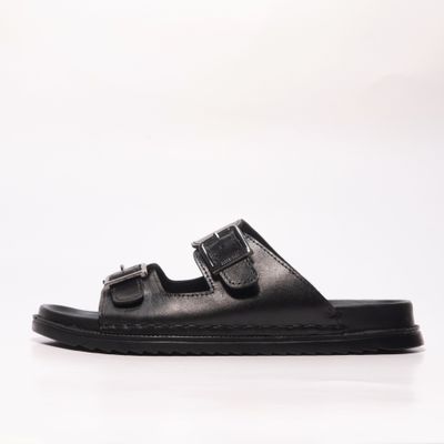 Elano Premium Leather Sandal(Black)