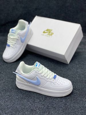 Nike Air Force 1 Low - White with Light Blue Accents_img_0