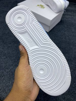 Nike Air Force 1 Low - White with Light Blue Accents_img_4