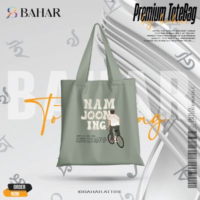 Trendy Top Handle Tote Canvas Bag_img_6