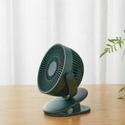 P8 Portable Mini USB Rechargeable 1200mAh Mini Clip Fan_img_1