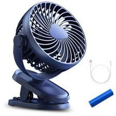 P8 Portable Mini USB Rechargeable 1200mAh Mini Clip Fan_img_3