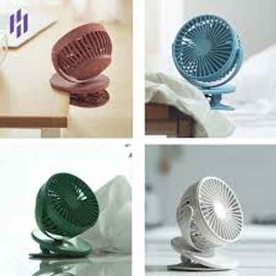 P8 Portable Mini USB Rechargeable 1200mAh Mini Clip Fan_img_2