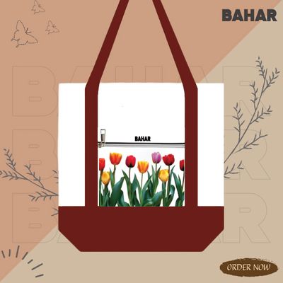 Large Canvas Tote Bag for Women Tote Handbags - Dual-Color Tote Bag_img_0