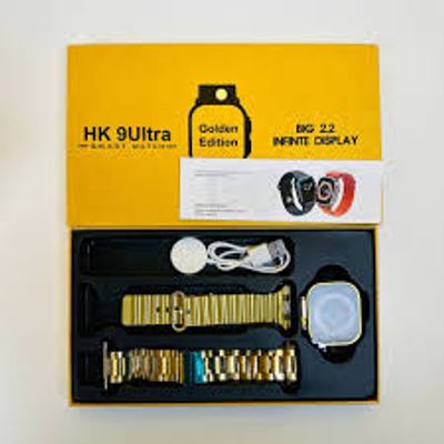 HK 9 Ultra Smartwatch Golden Edition (Dual Straps)_img_1