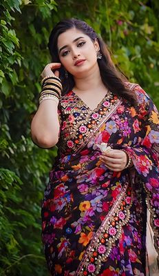 Digital Print Sharee with Blouse Piece_img_1