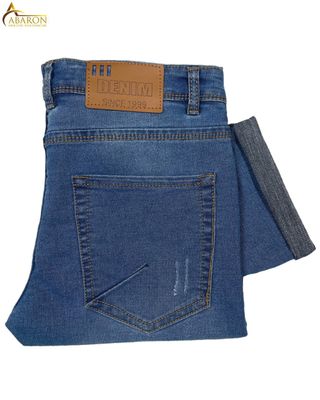 Jeans Pant - 1 Pcs Light Blue Wash Denim Pant - 253066_img_1