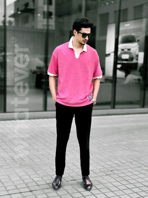OLD MONEY PK WASH POLO (Light Red)_img_1