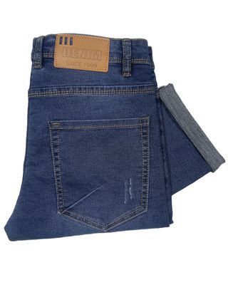 Jeans Pant - 1 Pcs Deep Blue Wash Denim Pant - 253064_img_2