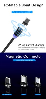 Magnetic Fast Charging Cable With Led Indicator - Type B / Type C / Type IOS - ( One cable + One head)_img_10