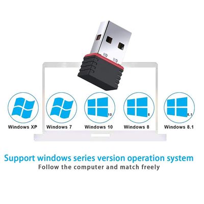 RTL8188 Wi-fi Network Card Mini Wireless USB wifi receiver | Adapter | 300mbps | Dongle |802.11BGN Network Card | 300 Mbps | 40m Range | USB 2.0 With CD  - Black - 286438000_img_4