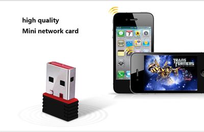 RTL8188 Wi-fi Network Card Mini Wireless USB wifi receiver | Adapter | 300mbps | Dongle |802.11BGN Network Card | 300 Mbps | 40m Range | USB 2.0 With CD  - Black - 286438000_img_6