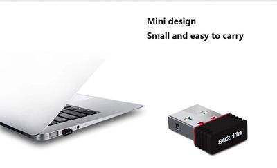 RTL8188 Wi-fi Network Card Mini Wireless USB wifi receiver | Adapter | 300mbps | Dongle |802.11BGN Network Card | 300 Mbps | 40m Range | USB 2.0 With CD  - Black - 286438000_img_8