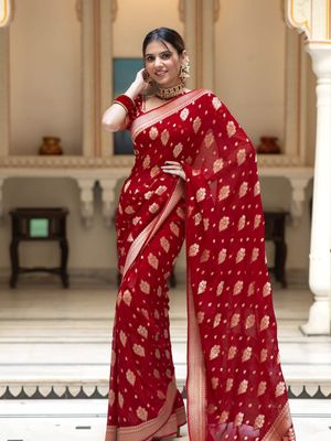 Dhupiyan Sharee with Blouse Piec_img_3
