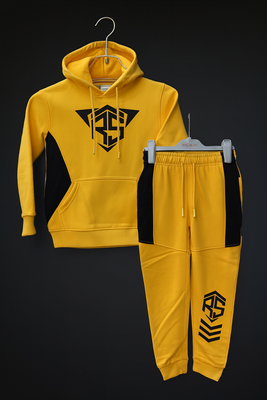 Kids Hoddie set ( RS Yellow)