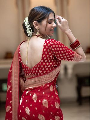 Dhupiyan Sharee with Blouse Piec_img_4