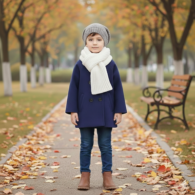 Kids Premium Winter Woolen Coat – Warm Double-Breasted Toddler Overcoat (1 to 5 years) for yours ANGEL_img_1