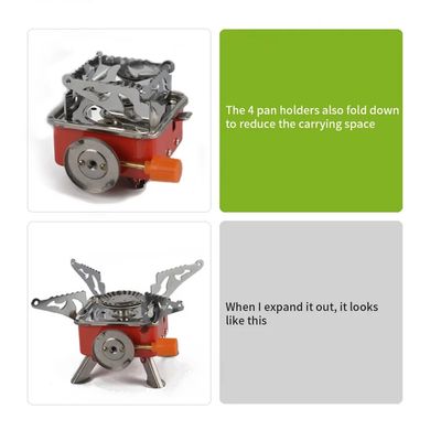 K202-A Card Type Portable and Foldable Camping Stove with Free Gas Can_img_7