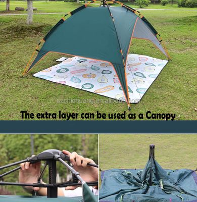 Double Layer 4 Person Automatic Tent and Canopy  4 person tent_img_1