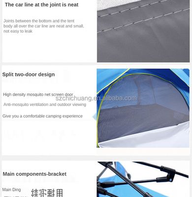Double Layer 4 Person Automatic Tent and Canopy  4 person tent_img_7