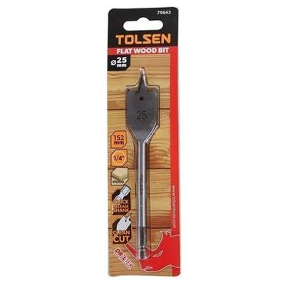 TOLSEN Flat Wood Drill Bit w/ 1/4" Hex Shank ( 12 | 14 | 16 | 18| 19 | 20 | 22 | 25 | 28 | 30 | 32 | 38mm )_img_5