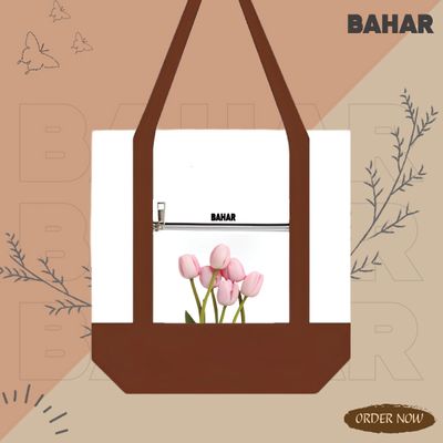 Versatile Large Capacity Tote Bags - Dual-Color Tote Bag_img_1