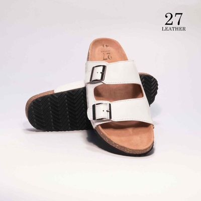 Arizona Premium Leather Sandal(White)_img_1
