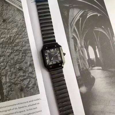 Luxury YHMEI Square Shape Fully Black Fashionable Watch_img_2