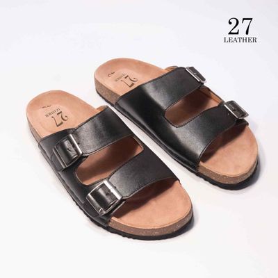 Arizona Premium Leather Sandal(Black)_img_1
